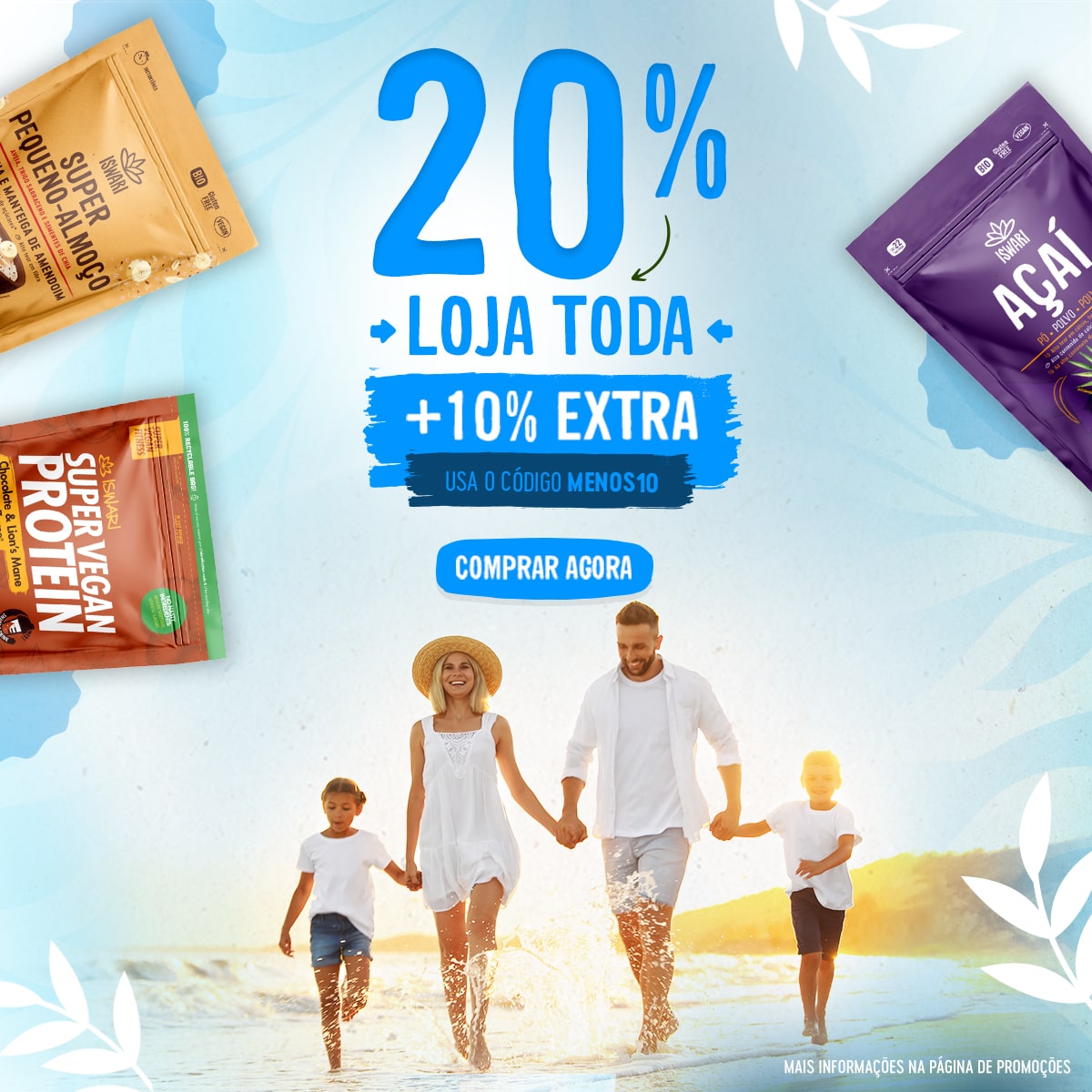 20% + 10% (cupão MENOS10)